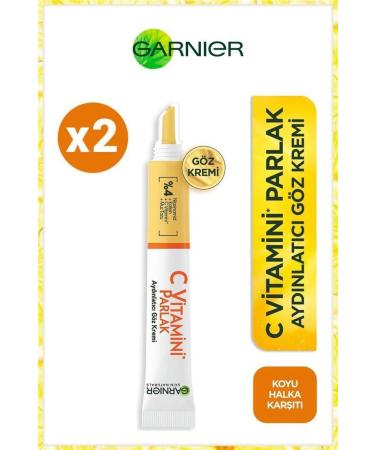 Garnier Vitamin C Brightening Eye Cream for a Brighter and Rested Eye Area 15ml X2