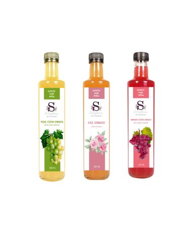 S heylaana Natural Green Grape Rose and Red Grape Vinegar 500 Ml