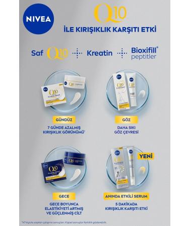 NIVEA 5 Minutes Fine Lines Wrinkles Effective Q10 Instant Effective Anti-Wrinkle Serum 15 Ml - Buy Online on GoSupps.com