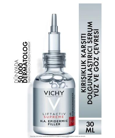 Vichy Anti-Wrinkle Face & Eye Contour Moisturizing and Plumping Serum 30 Ml...