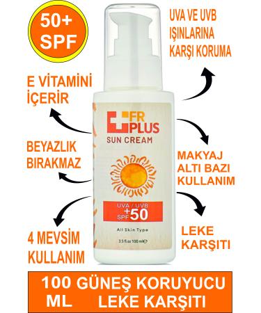 Freya Fr+ Plus Sunscreen Cream Anti-Spot and Sun Protection Cream +50spf 100ml - Buy Online on GoSupps.com