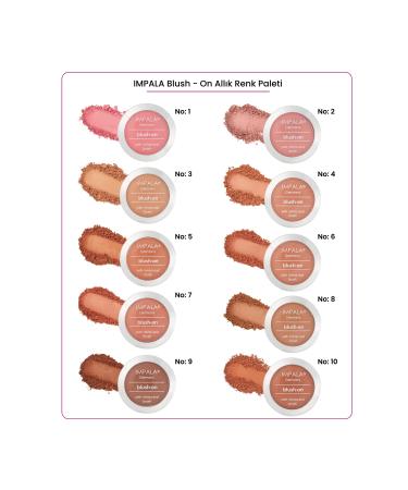 IMPALA Blush Salmon Pink - Blush on No: 4 - Buy Online on GoSupps.com