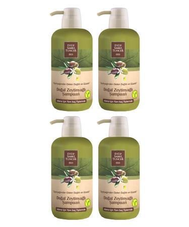 Ey p Sabri Tuncer 4 Pieces Natural Olive Oil Shampoo 600 Ml