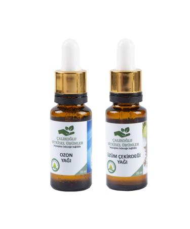 al ko lu Herbal Products Ozone Oil Grape Seed Oil 2-Pack Advantage Pack 20 Ml