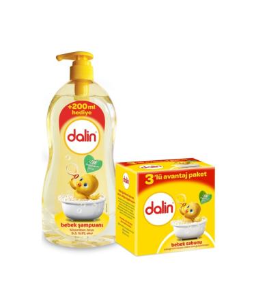 Dalin Shampoo Classic 900 ml Soap 100 gr 3 Pcs
