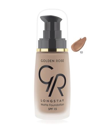 Golden Rose Longstay Matte Foundation No: 10 32 ml