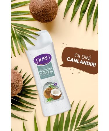 Duru Mineral Action Coconut Clay Shower Gel 450 ml - Buy Online on GoSupps.com