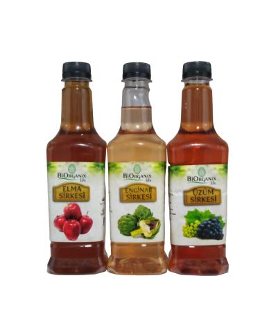 Biorganix Life Artichoke Vinegar Apple Vinegar Grape Vinegar Healthy Life Set