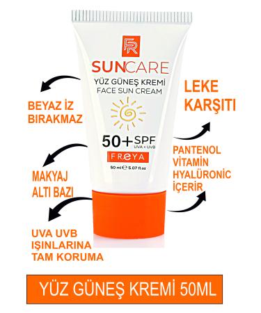 Freya Face Suncare Face Sun Cream 50ml - Face Sun Cream 50 Spf 50ml - Buy Online on GoSupps.com