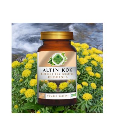 Gokcek Healing Golden Root (Rhodiola) Powder Extract 100 Gr Glass Jar - Buy Online on GoSupps.com