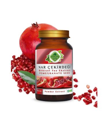 Gokcek Healing Pomegranate Seed Powder Extract 90 Gr Glass Jar