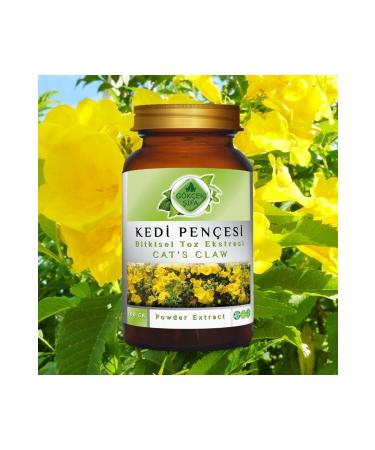 Gokcek Healing Cat's Claw Powder Extract 100 Gr. Glass Jar - Buy Online on GoSupps.com