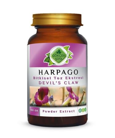 Gokcek Healing Harpago Powder Extract 100 Gr. Glass Jar - Buy Online on GoSupps.com