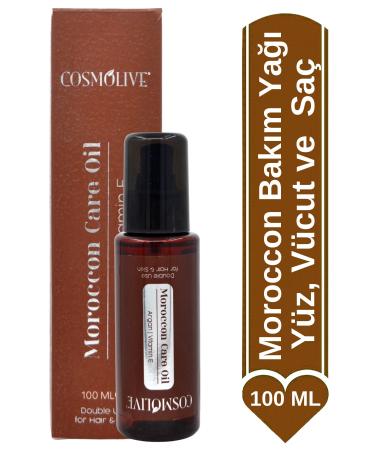 Cosmolive Moroccon Care Oil Argan and Vitamin E Face Skin and Hair Repair Moisturizer