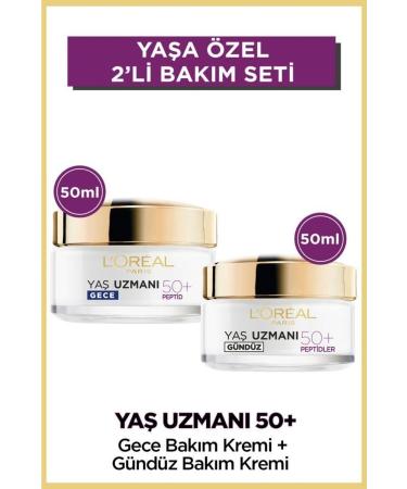 L'Oreal Paris Anti-Wrinkle Regenerating Day & Night Age Expert 50+ Cream 2 Pcs 50+50 Skin