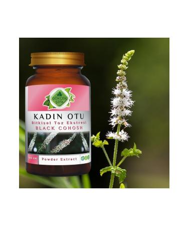 Gokcek Healing Black Cohosh Women Herb Powder Extract 100 gr Glass - Buy Online on GoSupps.com