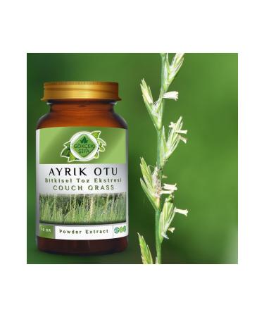 Gokcek Healing Couch Grass Powder Extract 70 gr Glass Jar