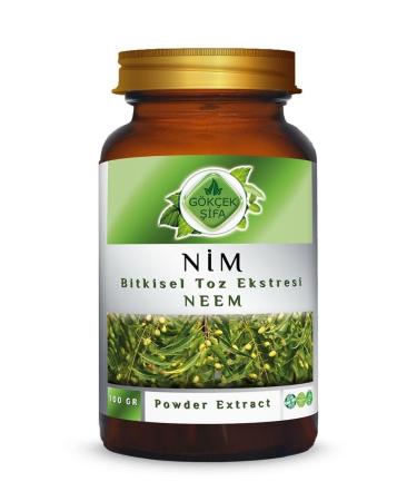 Gokcek Healing Neem Powder Extract 100 Gr Glass Jar - Buy Online on GoSupps.com