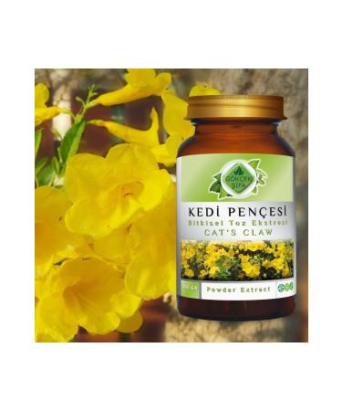 Gokcek Healing Cat's Claw Powder Extract 100 Gr. Glass Jar - Buy Online on GoSupps.com