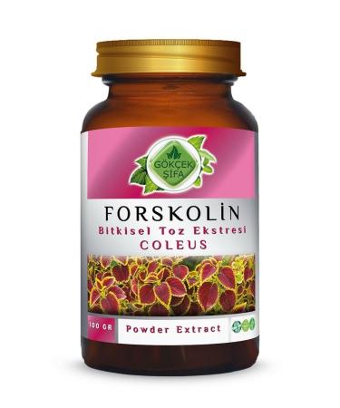 Gokcek Healing Forskolin Powder Extract 100 Gr. Glass Jar - Buy Online on GoSupps.com