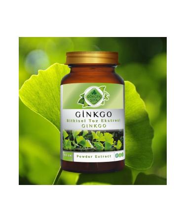 Gokcek Healing Ginkgo Powder Extract 100 Gr. Glass Jar