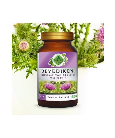 Gokcek Healing Milk Thistle Powder Extract 50 Gr. Glass Jar - Buy Online on GoSupps.com