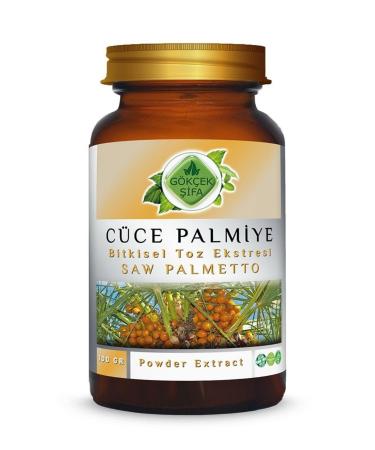 Gokcek Healing Dwarf Palm Powder Extract 100 gr. Glass Jar - Buy Online on GoSupps.com