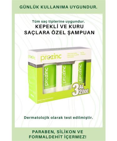 Prozinc Dandruff Shampoo For Dry Hair 3x300 Ml. - Buy Online on GoSupps.com