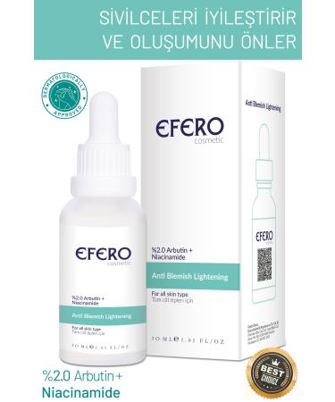 efero Anti-Spot Skin Tone Equalizing Skin Care Serum (arbutin 2% + Niacinamide) - Buy Online on GoSupps.com