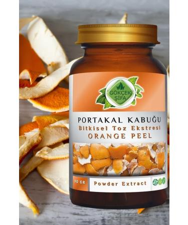 Gokcek Healing Orange Peel Powder Extract 90 Gr Glass Jar
