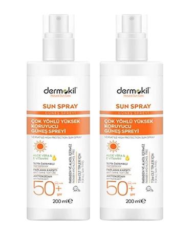 Dermokil Multi-Purpose High Protection Sun Spray 50spf 200ml X 2 Pieces