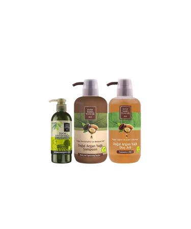 Ey p Sabri Tuncer Natural Argan Oil Shampoo Shower Gel 600 ml and Natural Olive Oil Lotion 250 ml