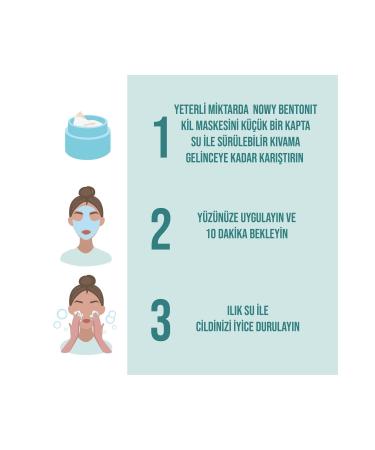 nowy Natural Clay Mask (KaolinBentonite)Facial Peeling-Pore Tightening-Acne & Anti-Acne-Facial CareMask - Buy Online on GoSupps.com