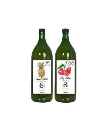 S heylaana Natural Pineapple Vinegar 2000 Ml - Natural Cherry Vinegar 2000 Ml