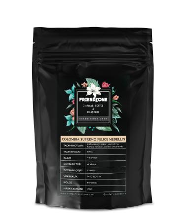 Friendzone 3rd Wave Coffee & Roastery Colombia ( Colombia ) Felice Medellin Espresso Bean Coffee 250 Gr