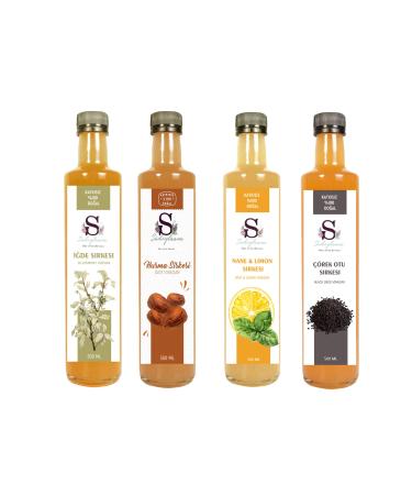 S heylaana Natural Oleaster Date Mint & Lemon and Black Cumin Vinegar 500 Ml