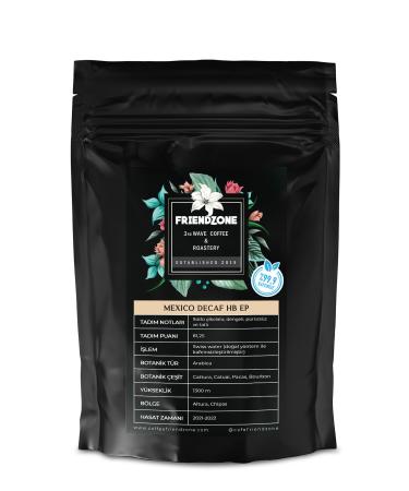 Friendzone 3rd Wave Coffee & Roastery Mexico Decaf ( Decaffeinated ) HB EP Filter Coffee 500 Gr