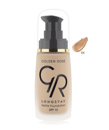 Golden Rose Longstay Matte Foundation No: 06 32 ml 8691190687069