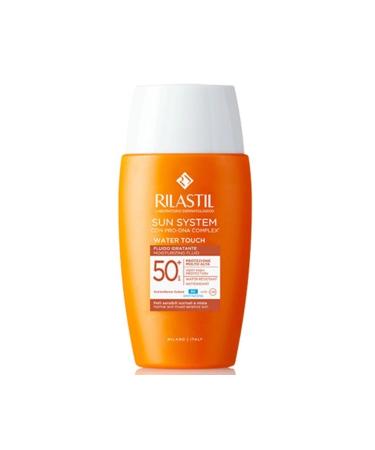Rilastil Sun System - Matte Finish Face Sunscreen Cream Spf50+ 50 Ml Can Also Be Used As A Makeup Base