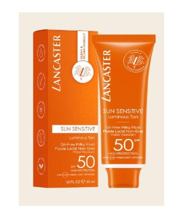 Lancaster Sunscreen Milk for Sensitive Skin: Oil-Free (spf 50 50 ml)