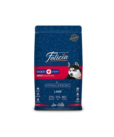 Felicia Low Grain Hypoallergenic Lamb Meat Medium and Large Breed Adult Dog Food 3 Kg
