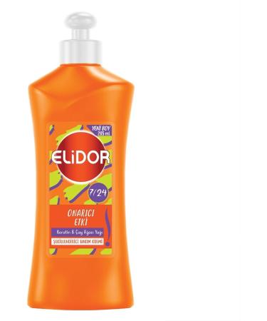 Elidor 7/24 Styling Hair Care Cream Repairing Effect Keratin & Tea Tree Oil 265 Ml - Buy Online on GoSupps.com