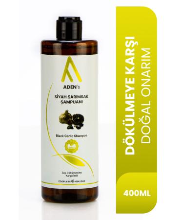 adens Black Garlic Extract Natural Component Salt-Free Hair Care Shampoo Against Hair Loss 400 ml