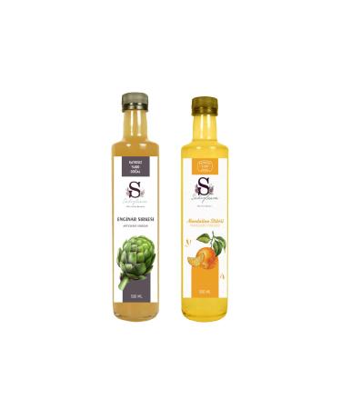 S heylaana Natural Artichoke Vinegar 500 Ml - Natural Tangerine Vinegar 500 Ml