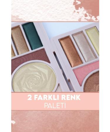 MUJGAN 9-Pack Eyeshadow Highlighter Palette Rose Pattern No:1 - Buy Online on GoSupps.com