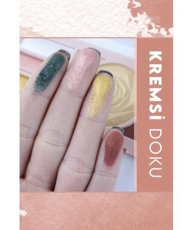 MUJGAN 9-Pack Eyeshadow Highlighter Palette Rose Pattern No:1 - Buy Online on GoSupps.com