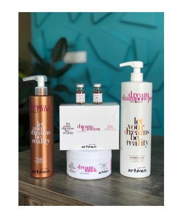 Artego Dream Repair Professional Keratin Therapy Hair Care 4-Piece Repair Care Emergency Rescue Set