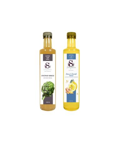 S heylaana Natural Artichoke Vinegar 500 Ml - Natural Lemon & Ginger Vinegar 500 Ml