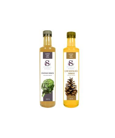S heylaana Natural Artichoke Vinegar 500 Ml - Natural Pine Cone Vinegar 500 Ml