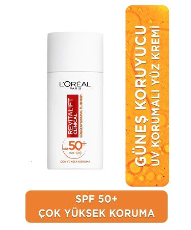 L'Oreal Paris Revitalift Clinical Spf 50+ Daily High UV Protection Face Sun Cream 50 Ml - Buy Online on GoSupps.com